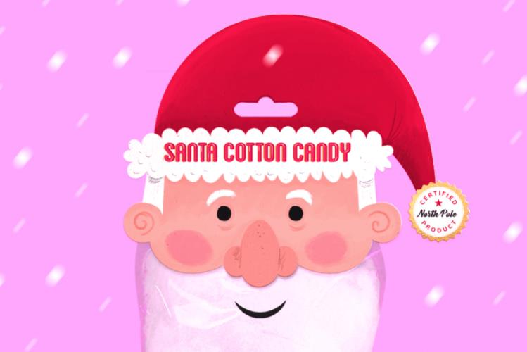 圣誕老人形象的棉花糖包裝設計 圣誕老人形象的棉花糖包裝設計