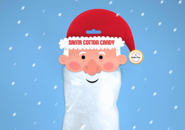 圣誕老人形象的棉花糖包裝設計 圣誕老人形象的棉花糖包裝設計