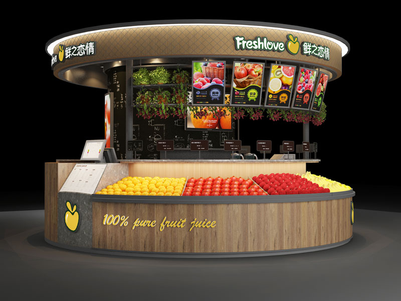 鮮榨果汁店設計