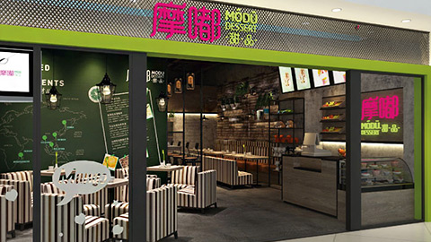 甜品店鋪設計，餐飲店鋪設計